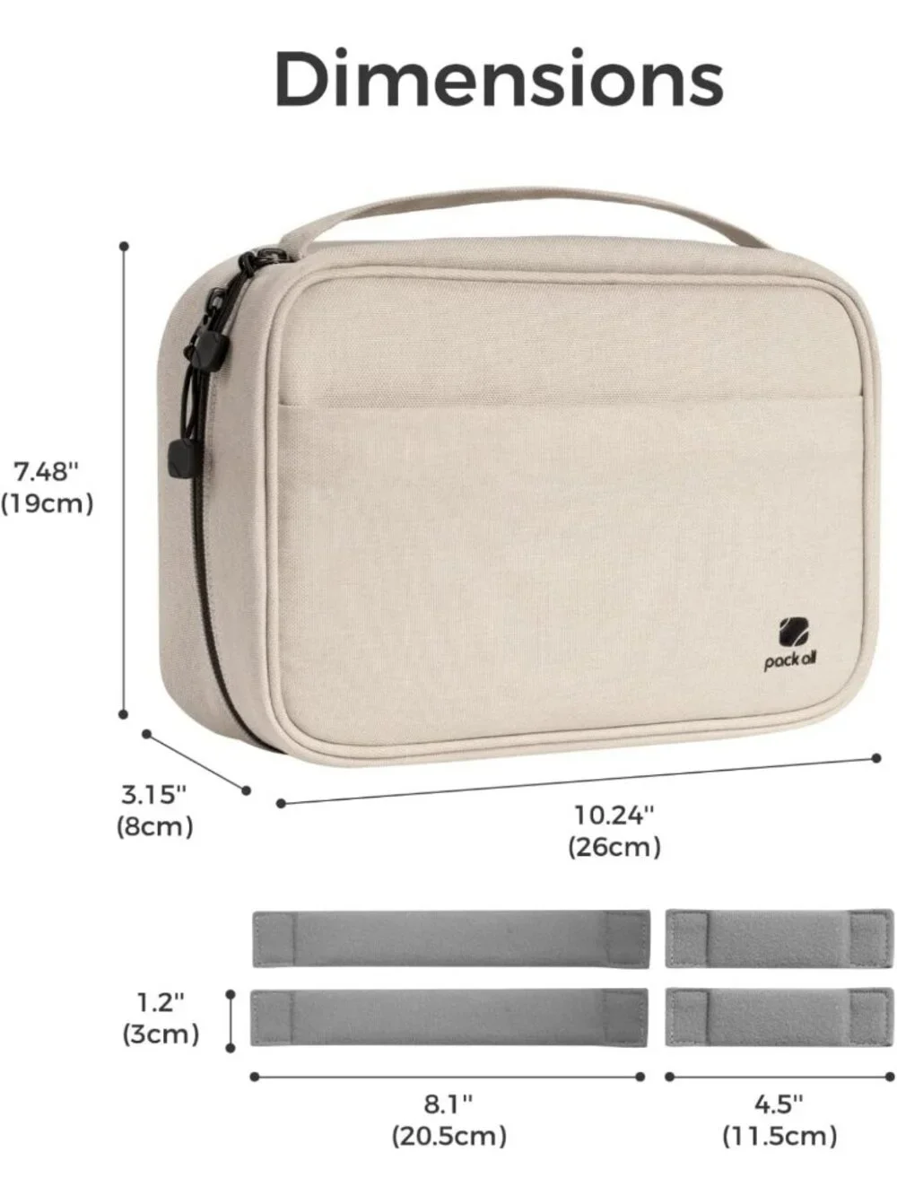 Large Capacity Electronic Organizer Bag - Shockproof Travel Case for Cables